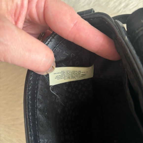 Kate Spade black/navy Jazmin Maplecourt leather crossbody with scalloped edge - Picture 5 of 12